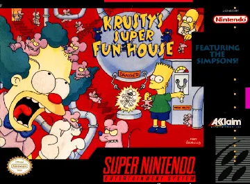 Krusty's Super Fun House (USA) (Rev 1) box cover front